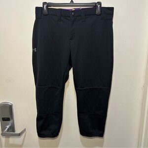 Under Armour Black Soft Ball Pants Size Medium
